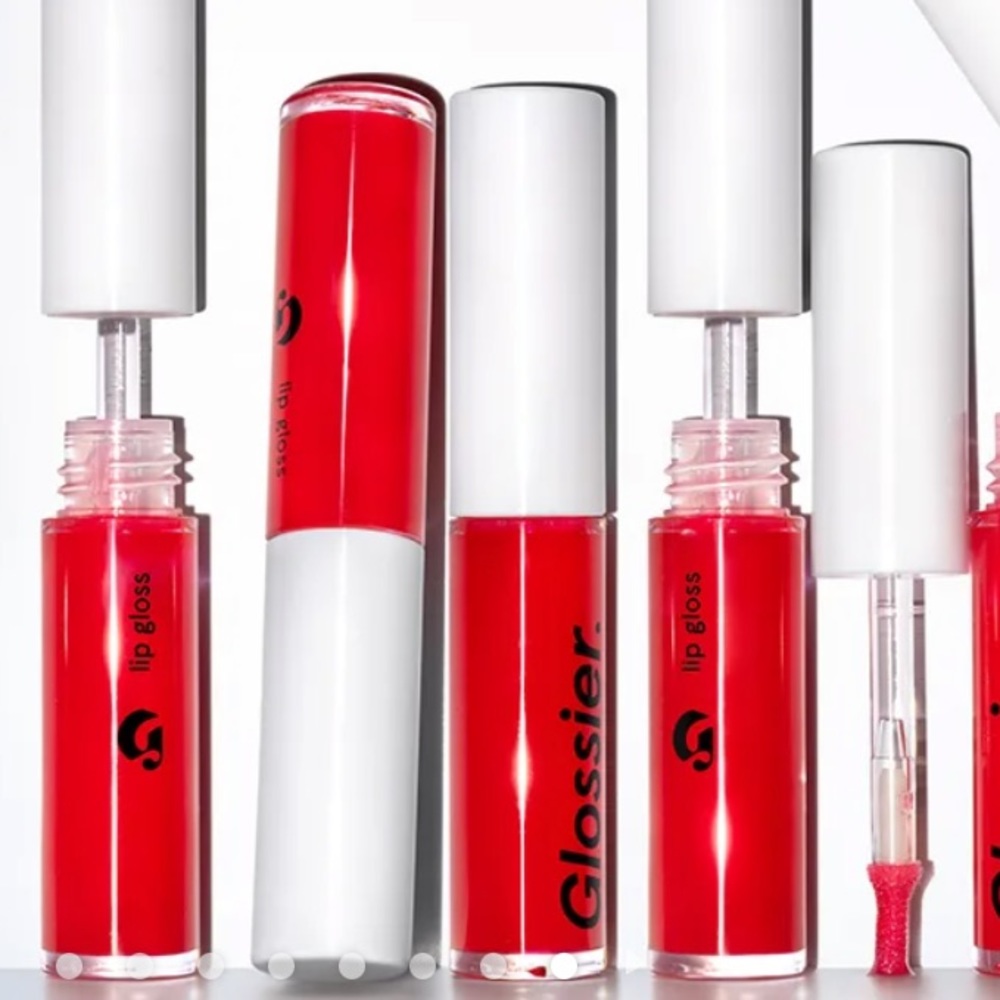 BNIB glossier lip gloss in red *top rated item*